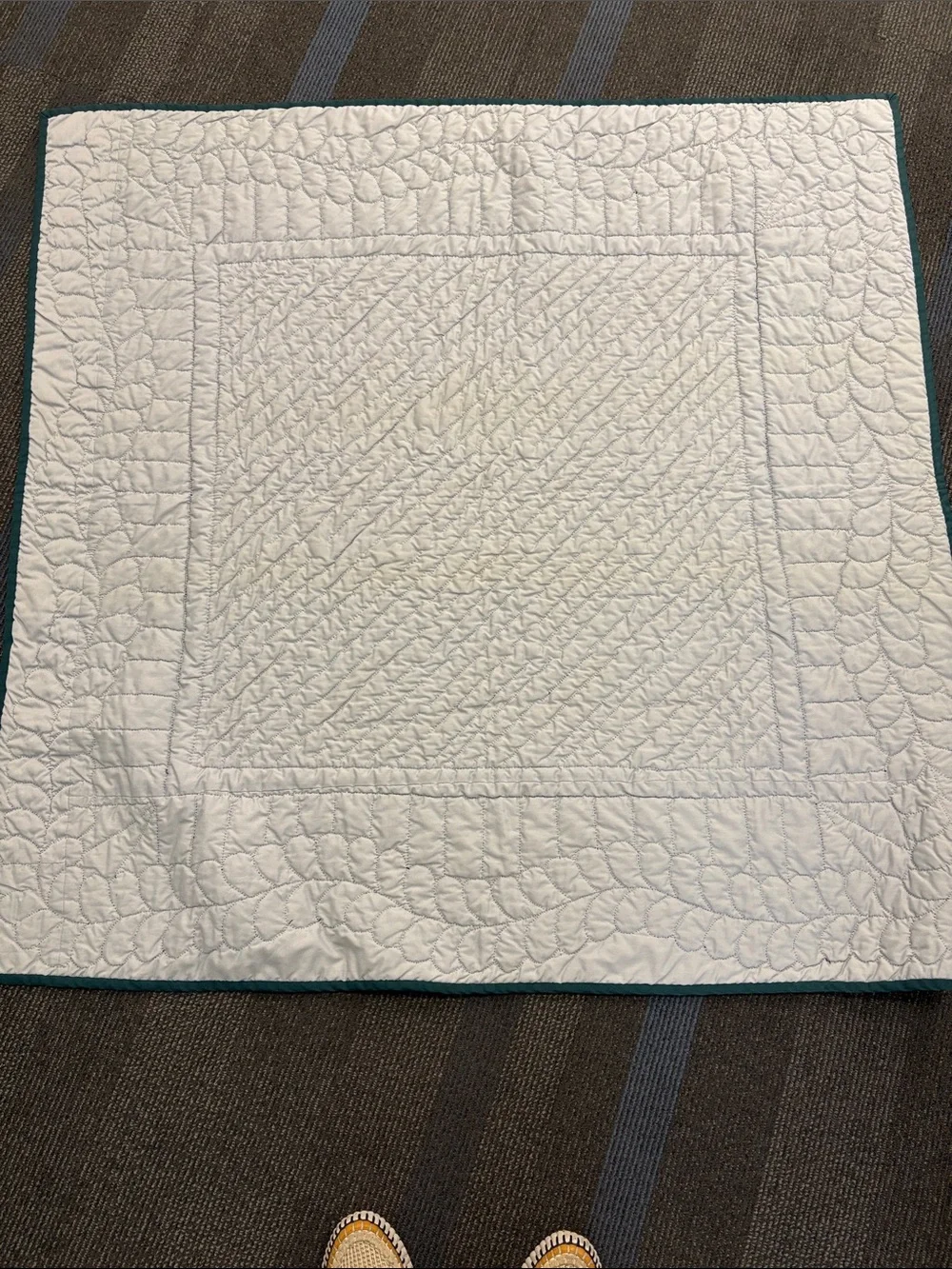 HAND SEWN AMISH QUILT 52” square